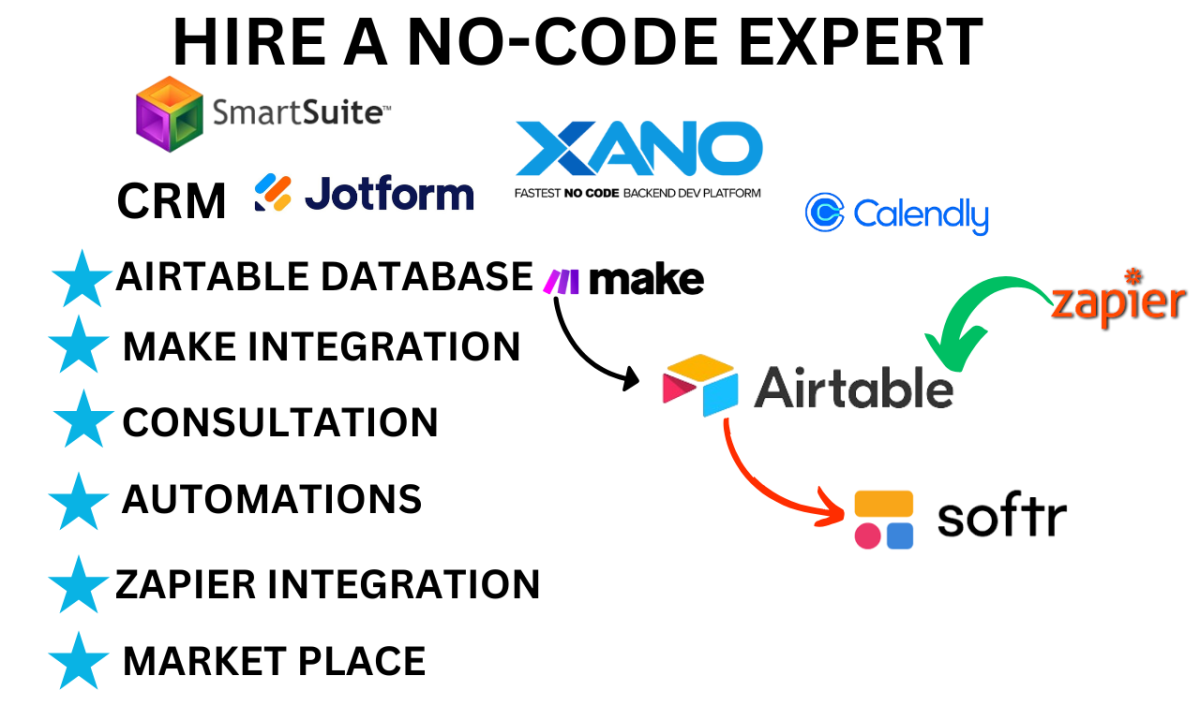 I Will Build Airtable Database, Airtable Automation, Softr Web App, and Zapier Integration