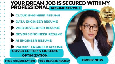 I Will Write Cloud Engineer, Data Engineer, Web Developer, DevOps Engineer, Tech Resume