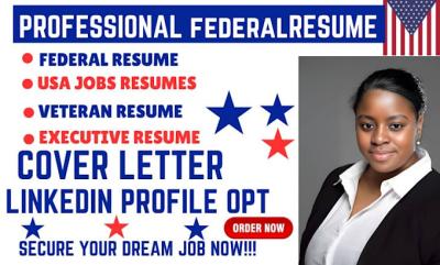 I Will Write Federal Resume for USA Jobs ATS – Professional Resume Writing