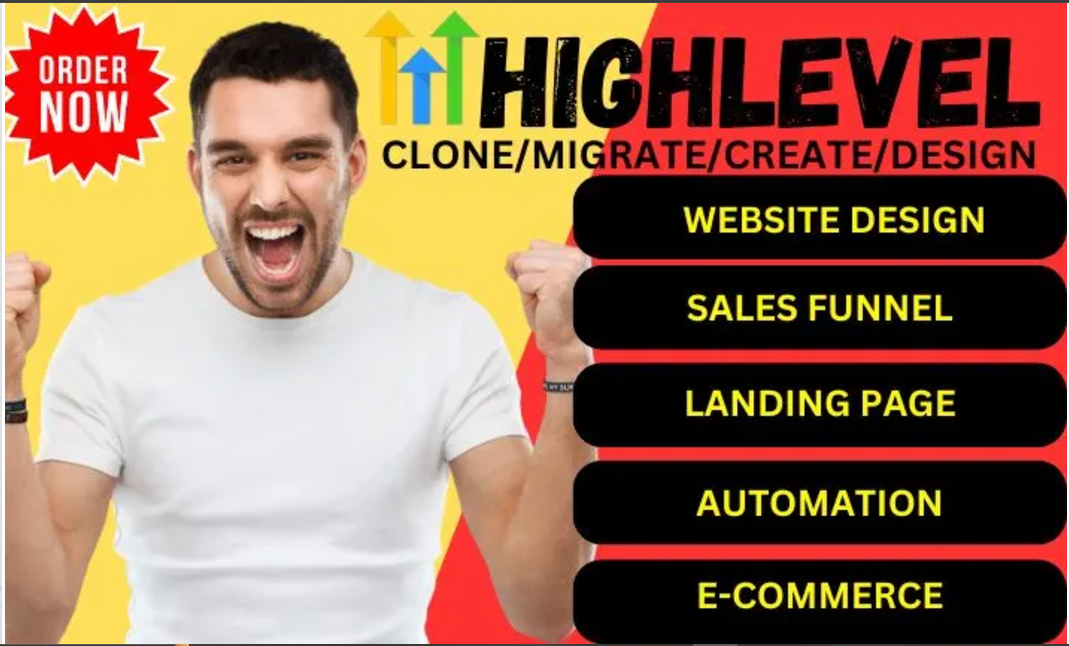 I Will Clone, Migrate, Create, and Design Your GoHighLevel Website Sales Funnel Landing Page