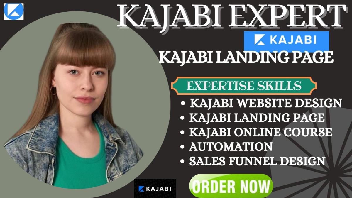 I Will Build a Kajabi Landing Page Website & Kajabi Online Course Sales Funnel