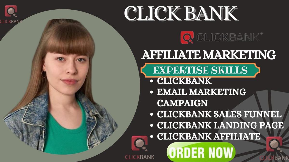 I Will Build ClickBank Affiliate Marketing, ClickBank Sales Funnel, Landing Page