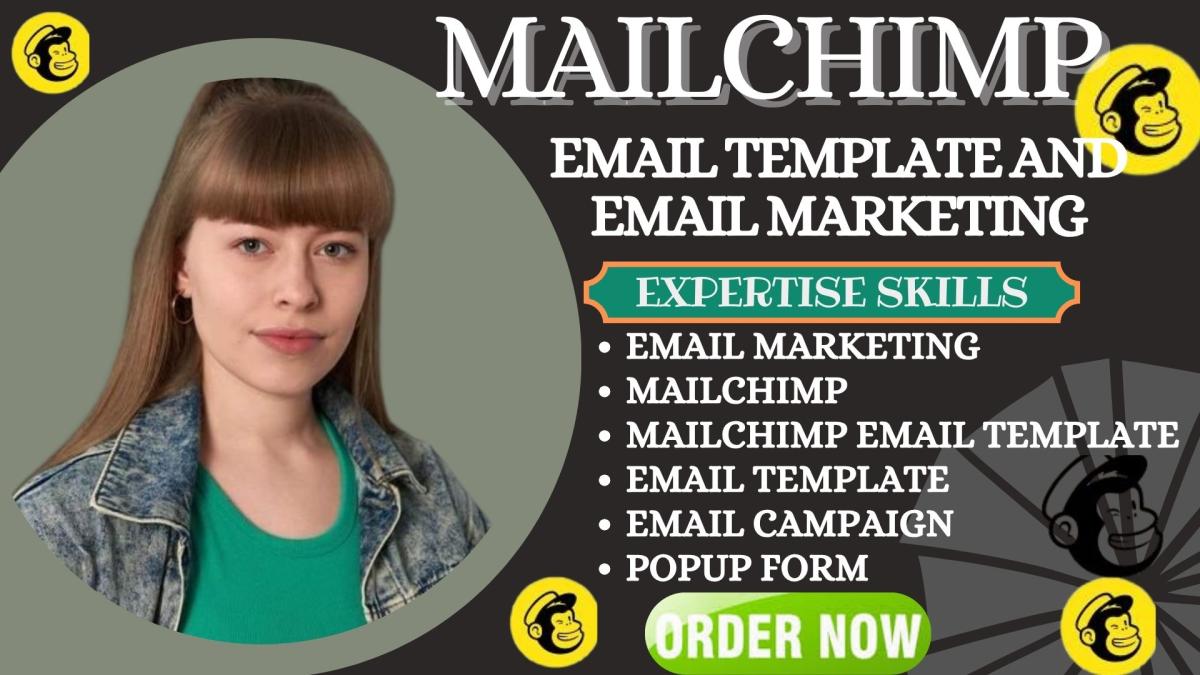 I Will Design Custom Mailchimp Email Template and Email Marketing Campaign Newsletter