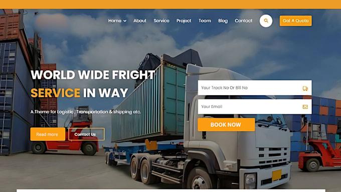 I Will Design a Logistic Website for Your Cargo Moving Company, Freight Trucking, or 3PL Broker