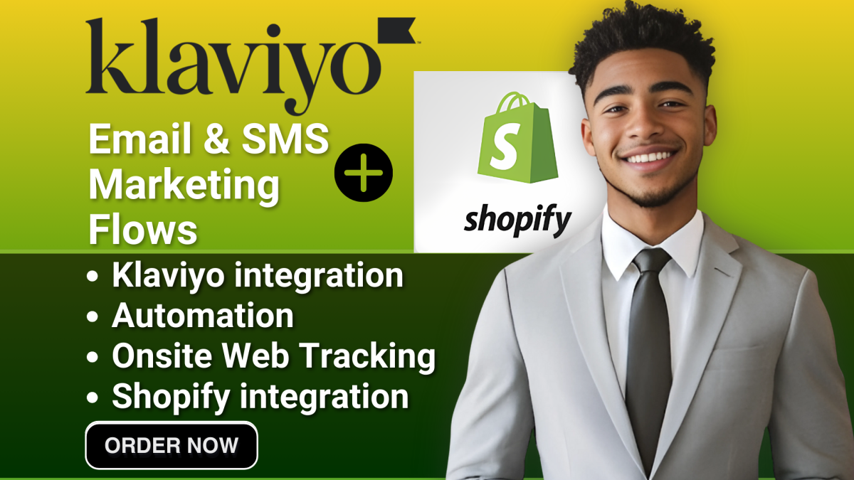 I Will Set Up Advanced Klaviyo Email Marketing, Klaviyo Flow, and Shopify Ecommerce Store