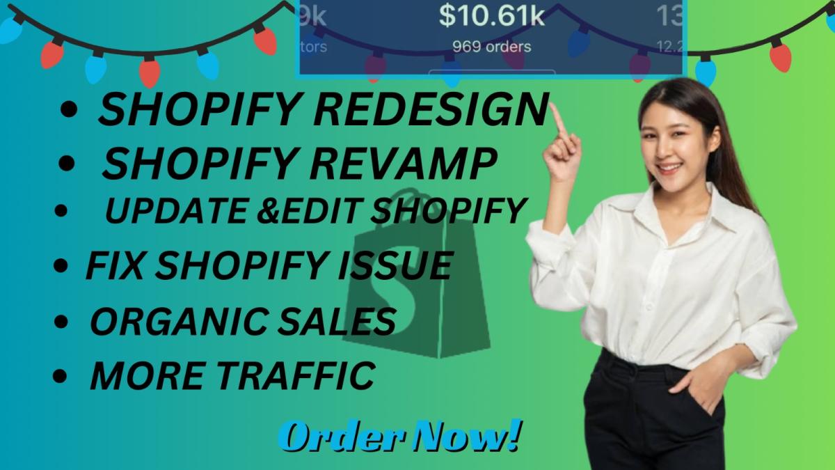 I Will Redesign Your Shopify Dropshipping Branded Store for a Stunning Revamp