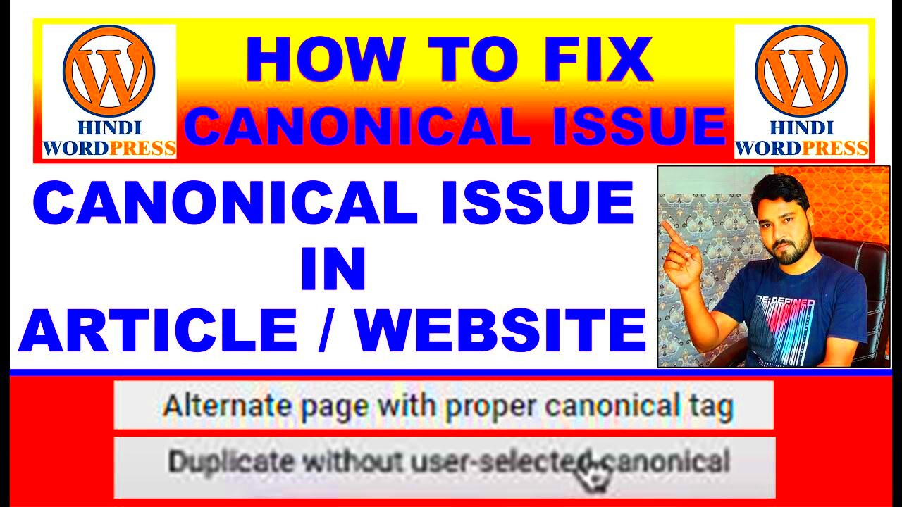 how to fix canonical issue in wordpress how to solve canonical issue in 