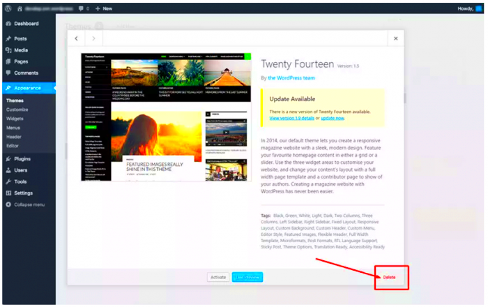 Deleting unused WordPress themes how to do it and why you should 
