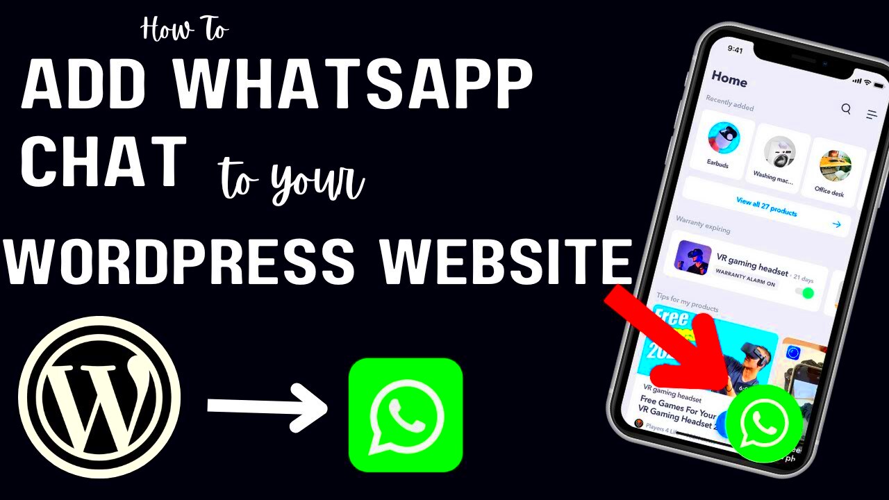 How To Add WhatsApp Chat To WordPress Website  WordPress Live Chat 