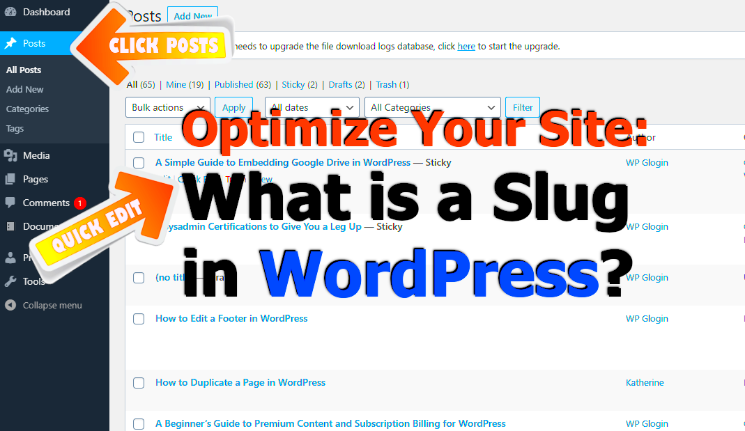 Optimize Your WordPress Site What is a Slug in WordPress