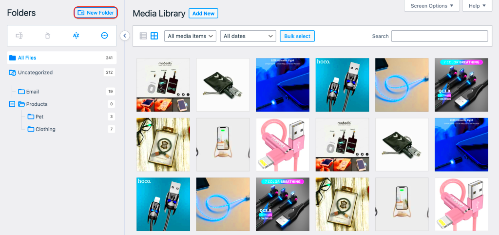 How to Create Folders in WordPress Media Library