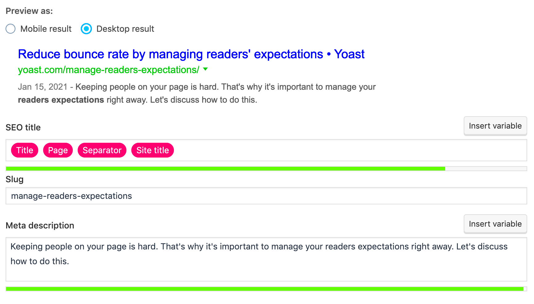 Meta descriptions  Yoast SEO Features  Yoast