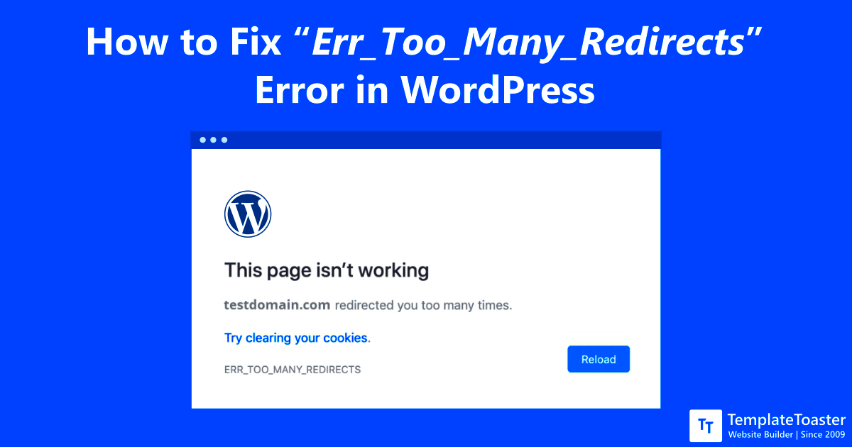 How to Fix Err_Too_Many_Redirects Error in WordPress 