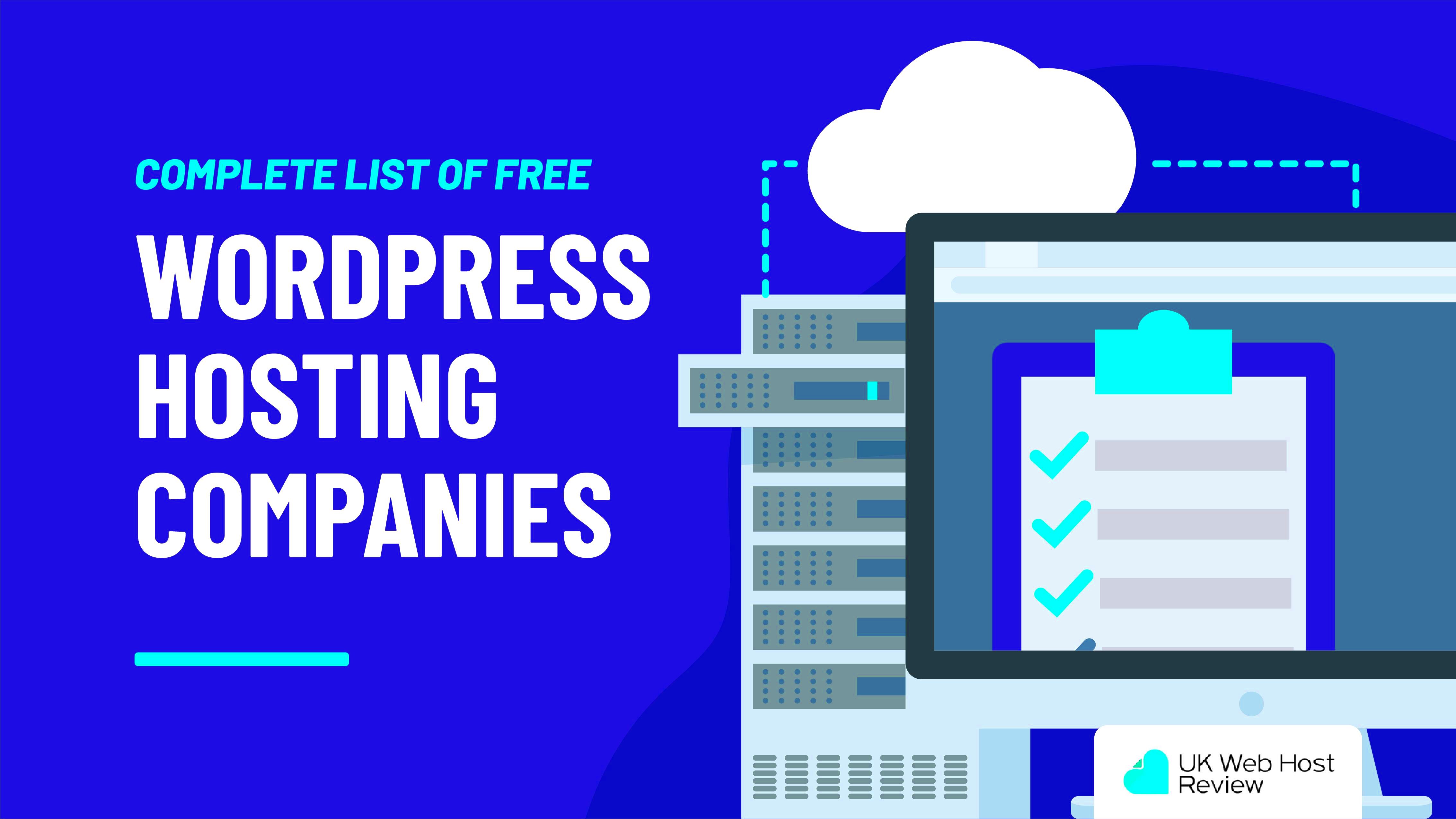 2020s Best Free WordPress Hosting Providers UPDATED