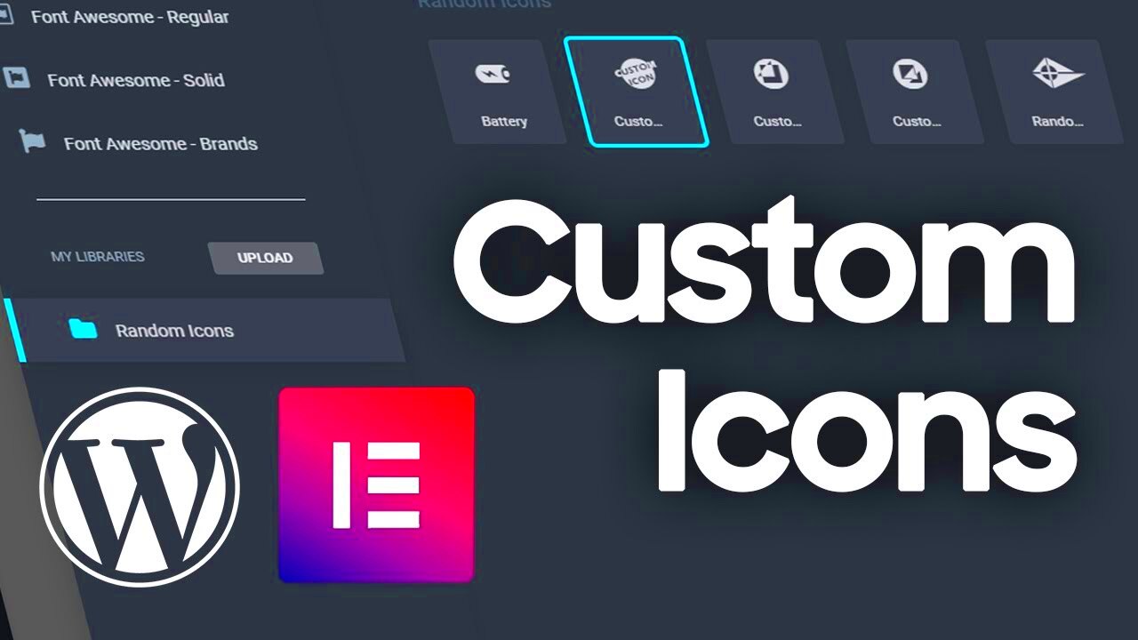 How to Make Custom Icons for WordPress and Elementor Pro  YouTube