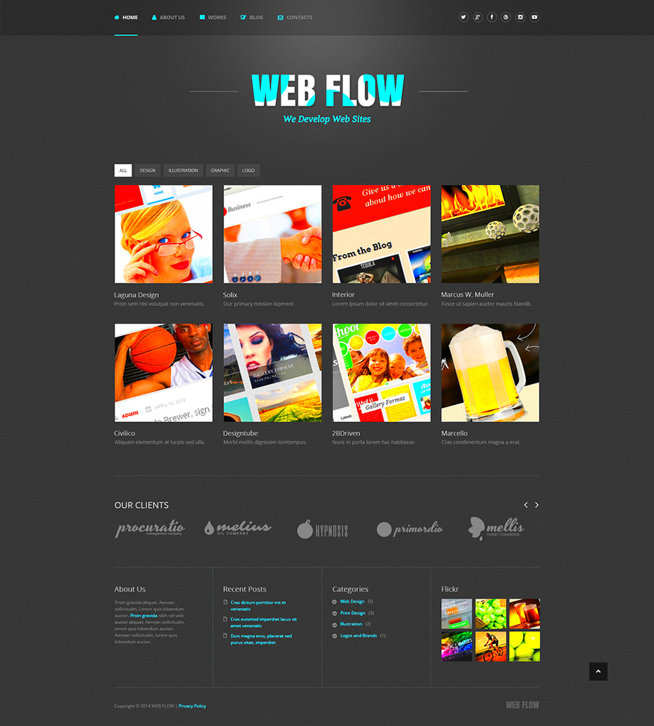 20 Best Web Design WordPress Templates  Themes  Free  Premium Templates