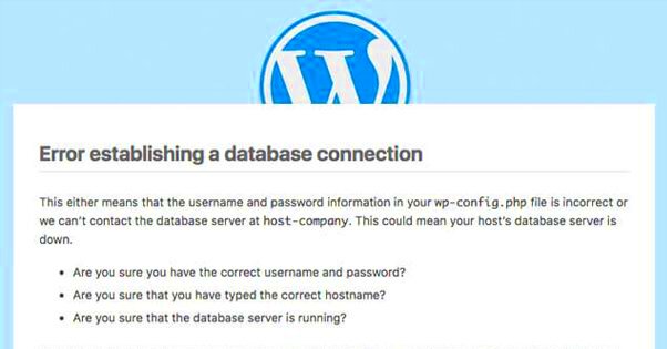 Fixing the WordPress Establishing a Database Connection Error