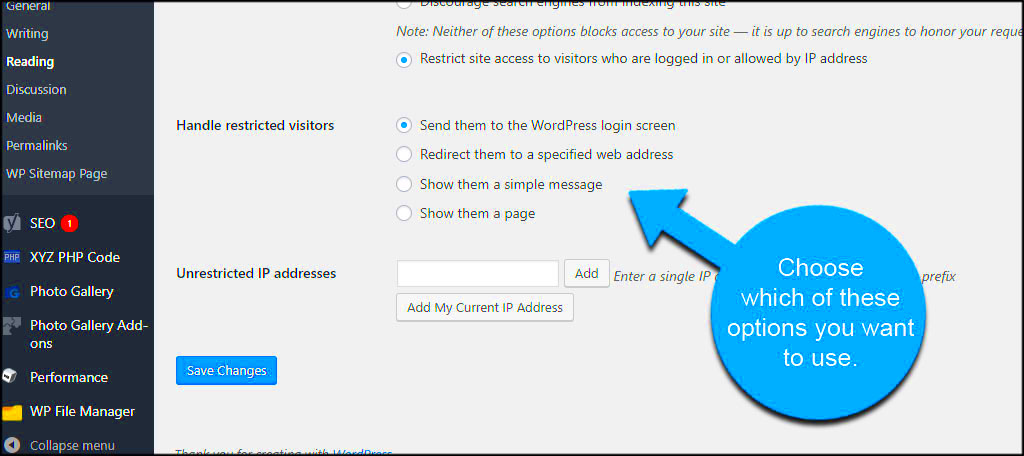 How to Restrict User Access In WordPress by IP or Logged Users  GreenGeeks