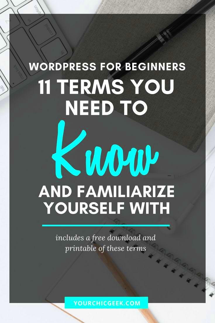 Wordpress for Beginners A Complete Glossary