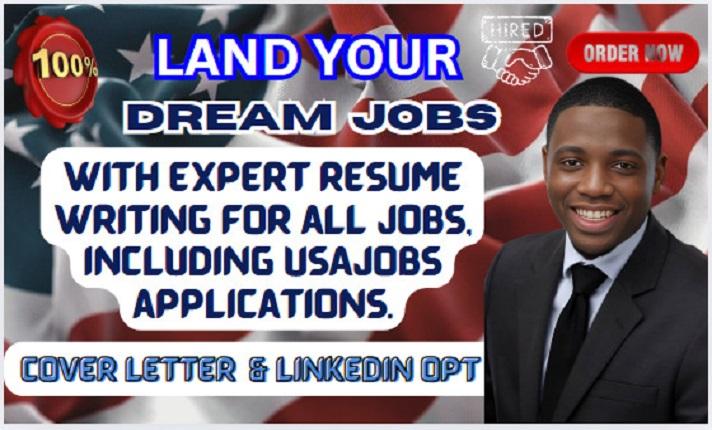 I Will Write ATS-Optimized Professional Resumes, Cover Letters, and LinkedIn Profiles