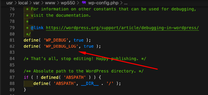 WordPress Error Data Write To Debug Log  WP Debug Log wpconfig