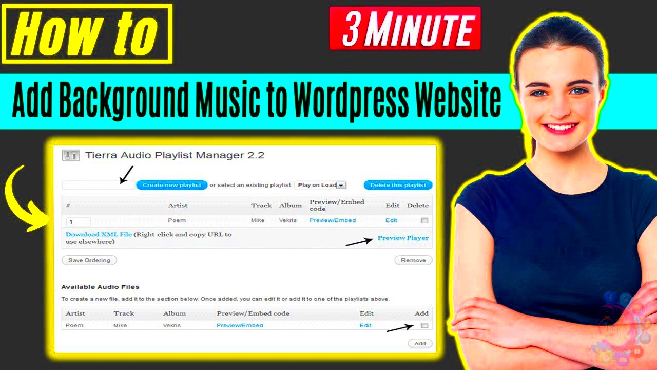 How to add background music to wordpress website 2024  YouTube