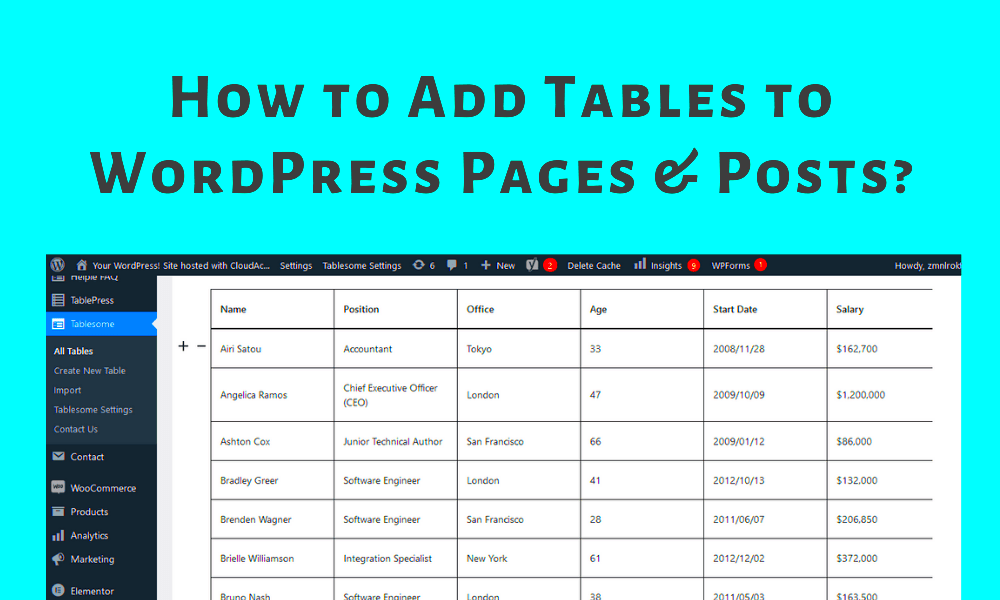 WordPress Tables Easiest Way To Create Tables In WordPress