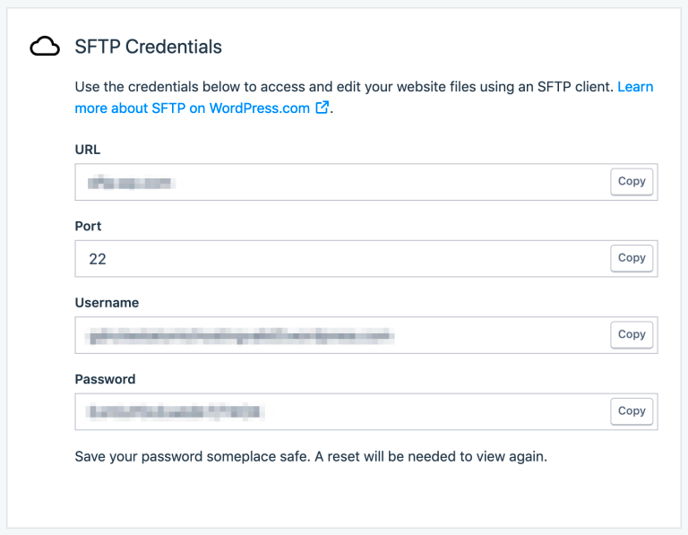 Use SFTP on WordPresscom  WordPresscom Support