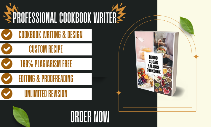 I Will Write, Format, and Design Your Cookbook Recipe Book