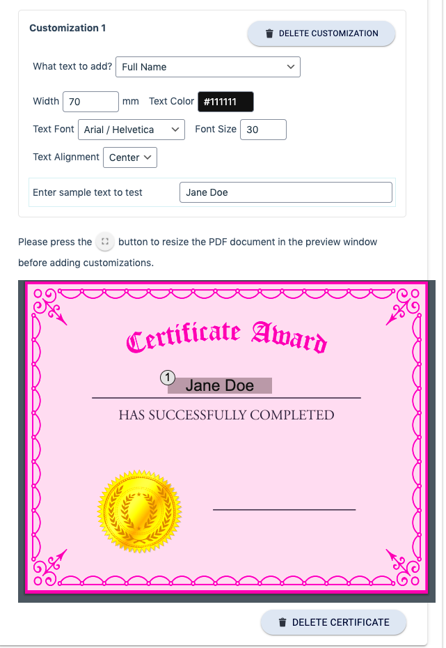 How To Create A Custom Certificate for WordPress Courses  KB AccessAlly