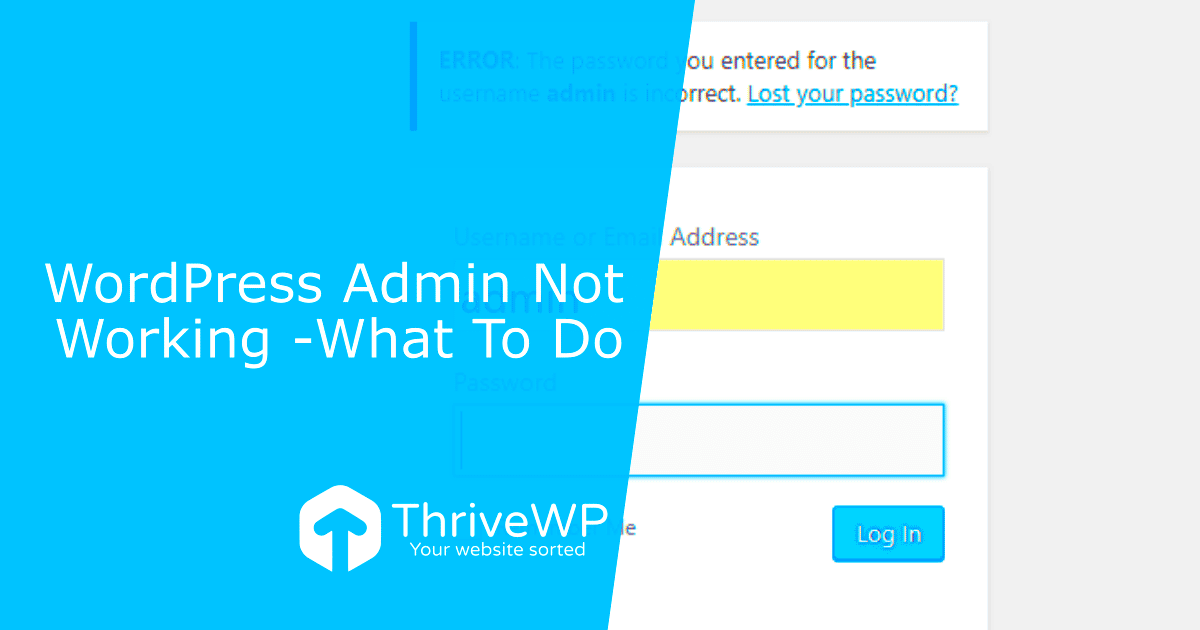 WordPress Admin Login Not Working Fix The wpadmin login today