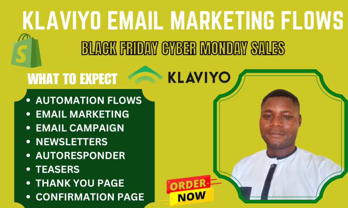 I Will Set Up Shopify and E-commerce Email Marketing Flows in Klaviyo