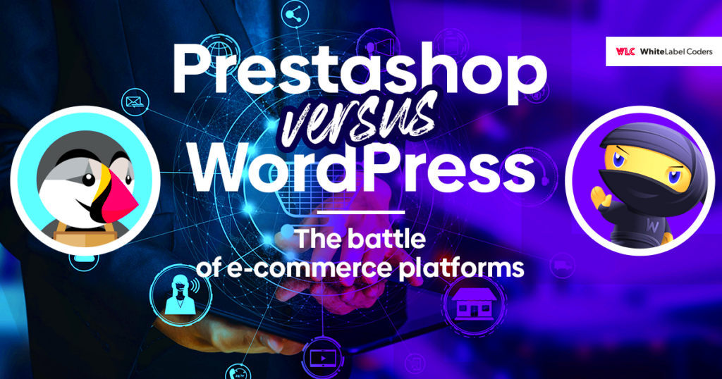 The battle of ecommerce platforms  Prestashop versus WordPress