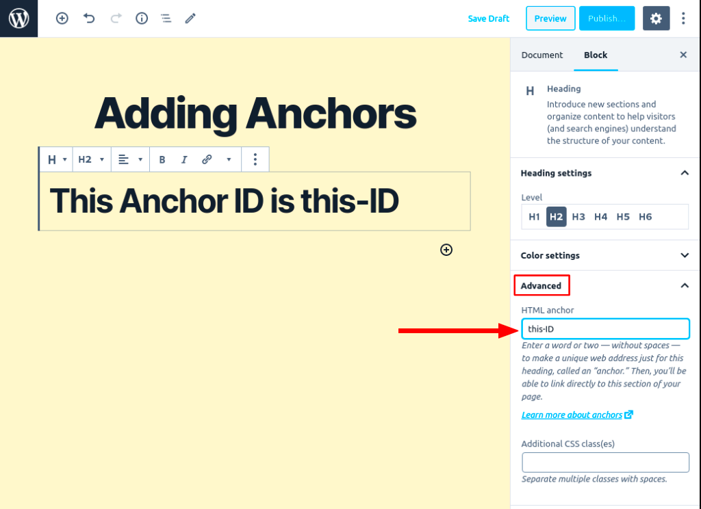 How to Add Anchor Links in WordPress  Step by Step Tutorial