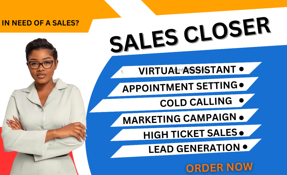 I Will Be Your Sales Lead Virtual Assistant and Appointment Setter for B2B Sales Closures