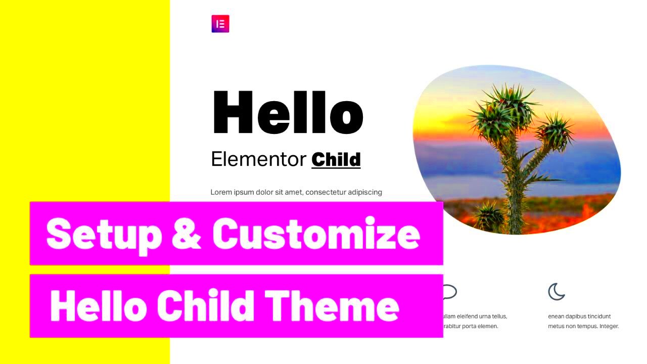 How to Setup  Customize Elementor Hello Child Theme  YouTube