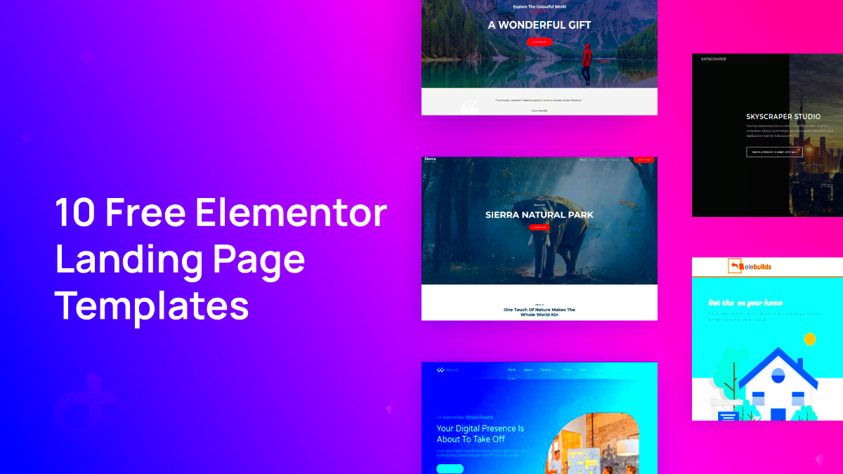 10 Free Elementor Landing Page Templates in 2021  DroitThemes