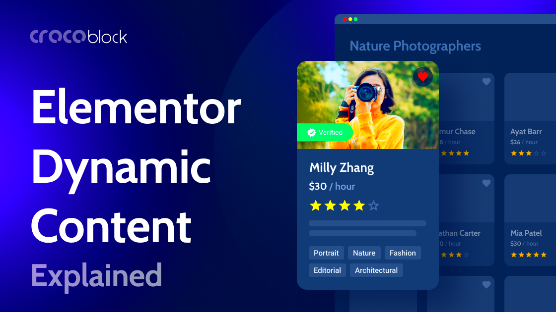 Elementor Dynamic Content Use Cases and Tools  Crocoblock
