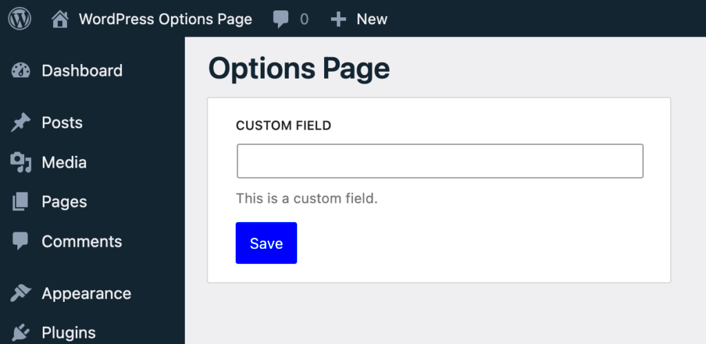 Part 1 Creating a WordPress options page using React and Gutenberg 