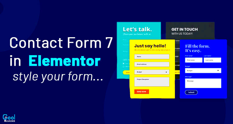 Style Contact form 7 inside Elementor using essential Addons