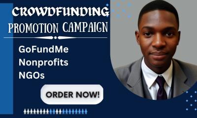 I Will Promote GoFundMe Crowdfunding, NGO Nonprofit Fundraising to Targeted Donors