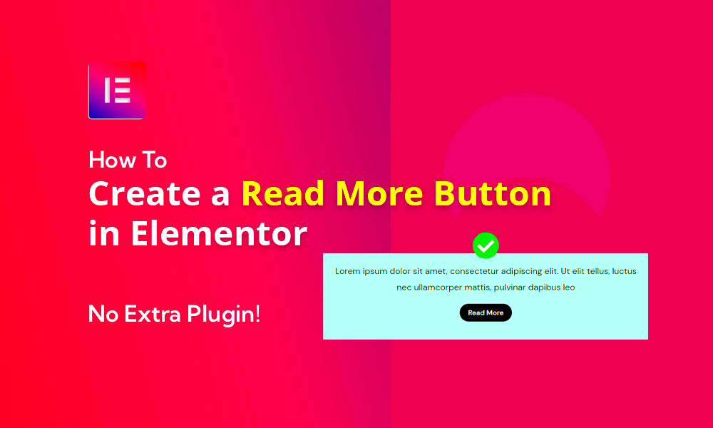 Read More Button With Elementor Toggle Widget  No Extra plugin