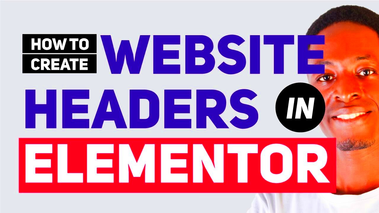 How To Create Headers With Elementor Page Builder from Scratch  YouTube