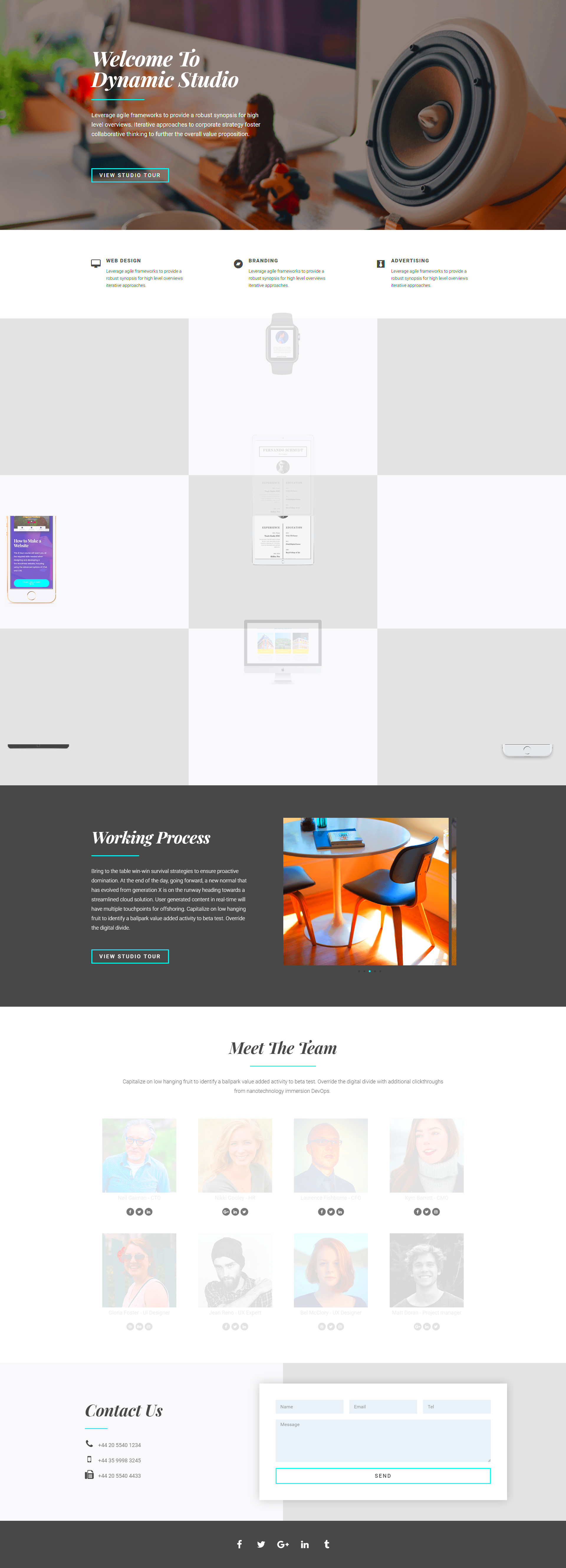 Free Elementor Template for a Creative Agency  Creative agency 