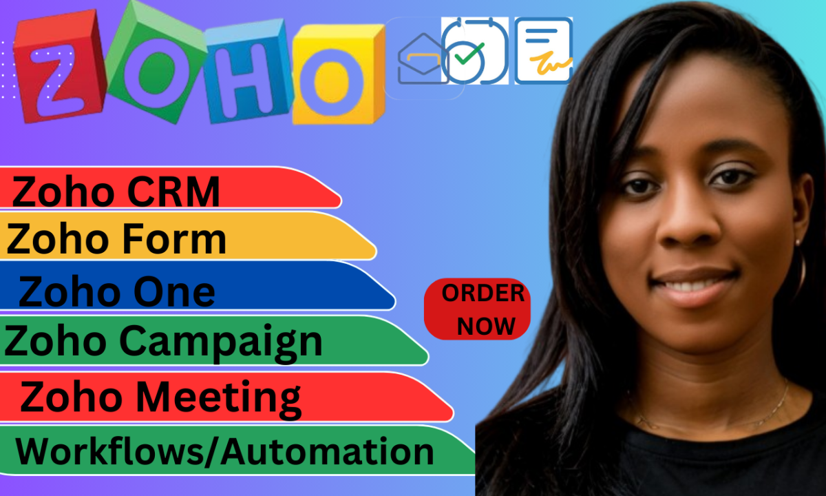 I Will Setup Zoho CRM, Zoho One, Zoho Recruit, Zoho People, Zoho Books, and Zoho Sites