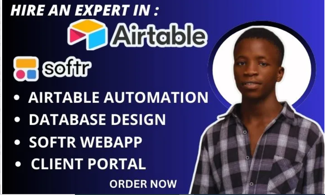 I Will Set Up Airtable, Automation, Airtable Database, Softr Website, and Adalo App