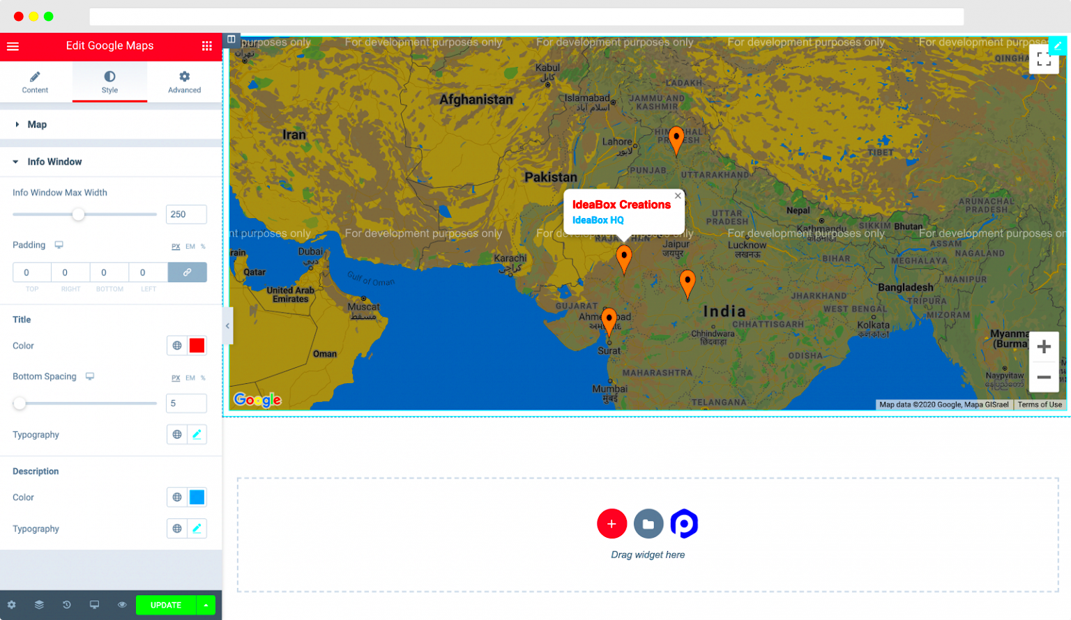 Display Google Maps With Multiple Locations Using Elementor