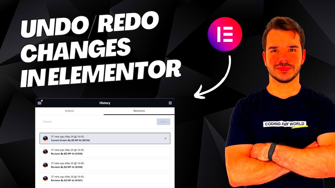 How to Undo or Redo changes in Elementor  YouTube