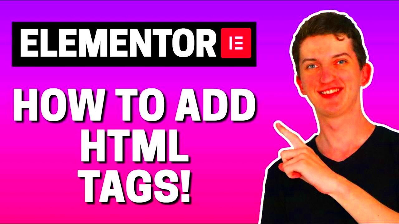 How to Add HTML Tags In Elementor  YouTube