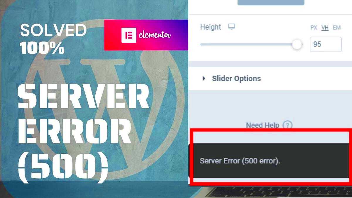 Elementor server error 500  Elementor update error 500  SOLVED 100 